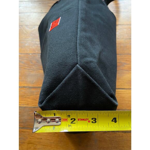 Reversible Black Canvas Tote w/Pink Floral Trim sz OS - Picture 15 of 15